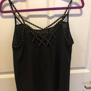 Sassy black beaded go out top!